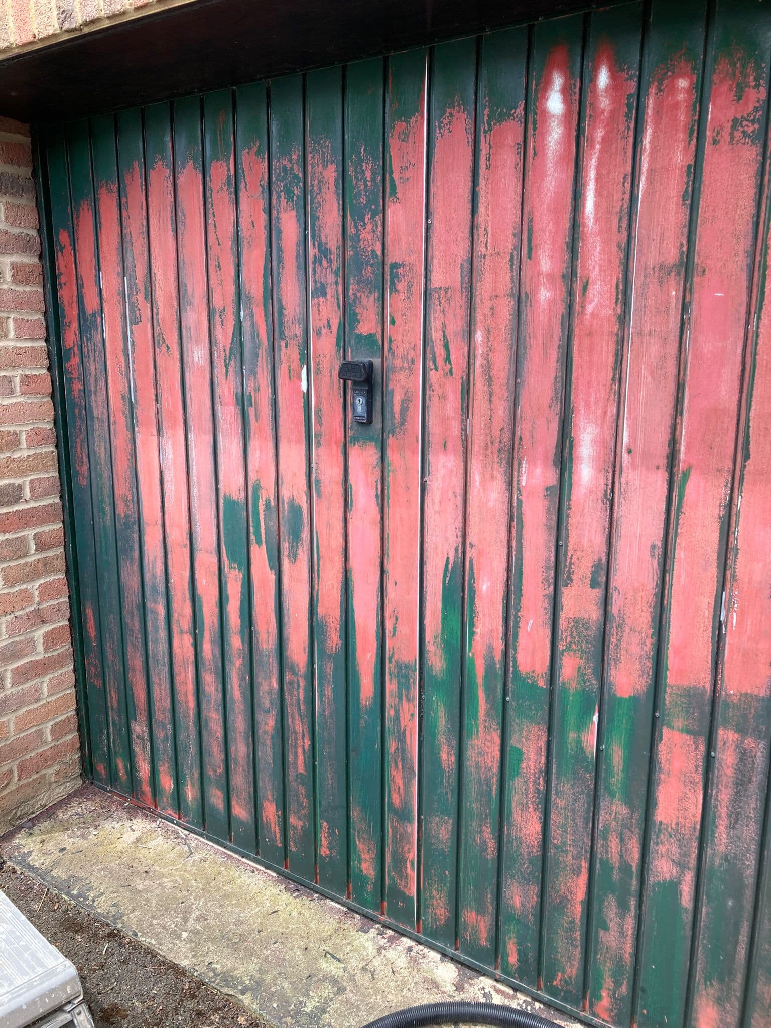Garage door before